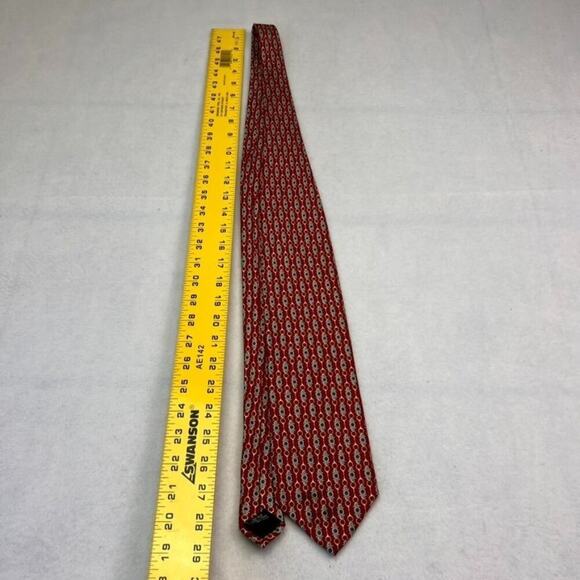 Paolo Design Paolo Gucci Necktie Mens Geometric Hand Finished Vintage Italy - Picture 8 of 11